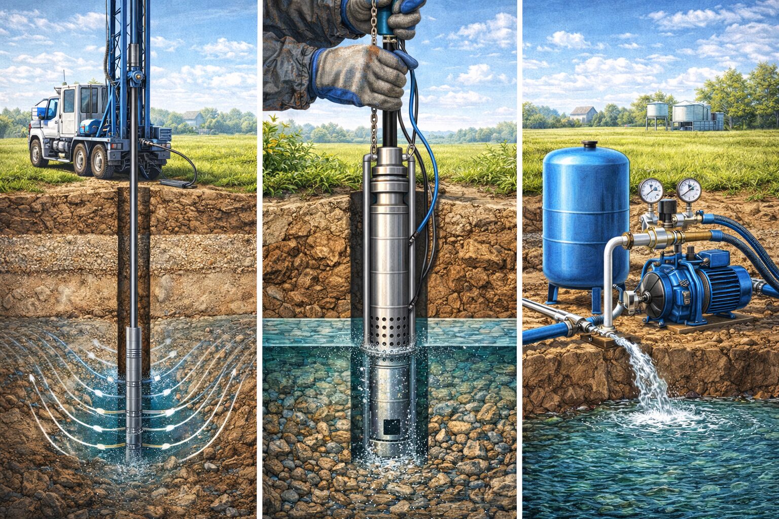 Inštalácia a prevádzkovanie studní