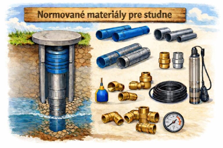 Normované materiály pre vystrojovanie studní
