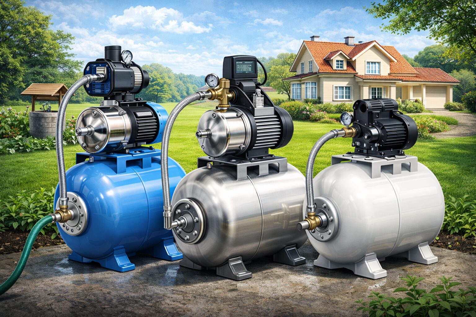 Čerpadlo s tlakovou nádobou